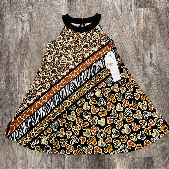 Disney Other - NWT Disney Animal Kingdom Multi Animal Print Mickey Mouse Tank Dress